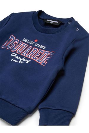 blue cotton sweatshirt DSQUARED KIDS | DQ2861D0ACCDQ880